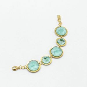 bracciale 5 moduli verde guiro