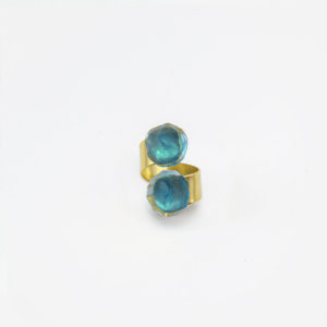 anello spirale turchese guiro