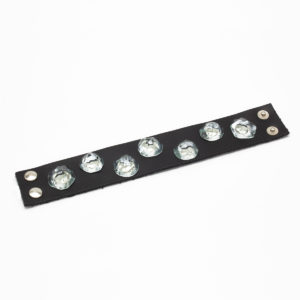 bracciale pelle borchie acquamarina guiro
