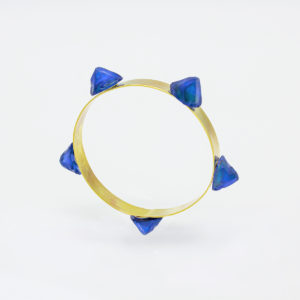 bracciale 5 moduli ottone blu guiro