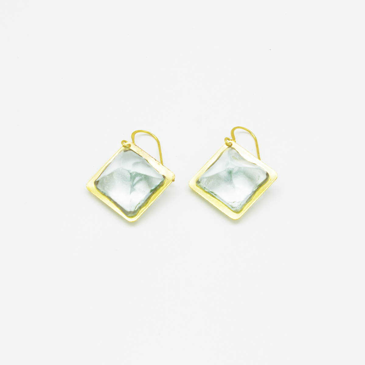 orecchini quadrati monachella acquamarina guiro